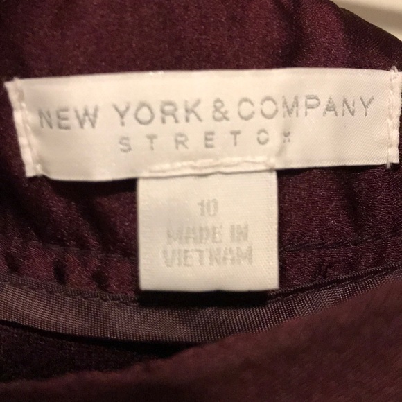 Maroon Stretch Pants - Picture 5 of 6